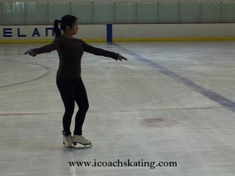 How To Center A Figure Skating Spin: 1 Foot Spin (Charyl Brusch)