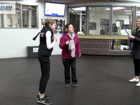 Stationary Off-Ice Harness for Jump Training – Part 3 (Sheila Thelen)